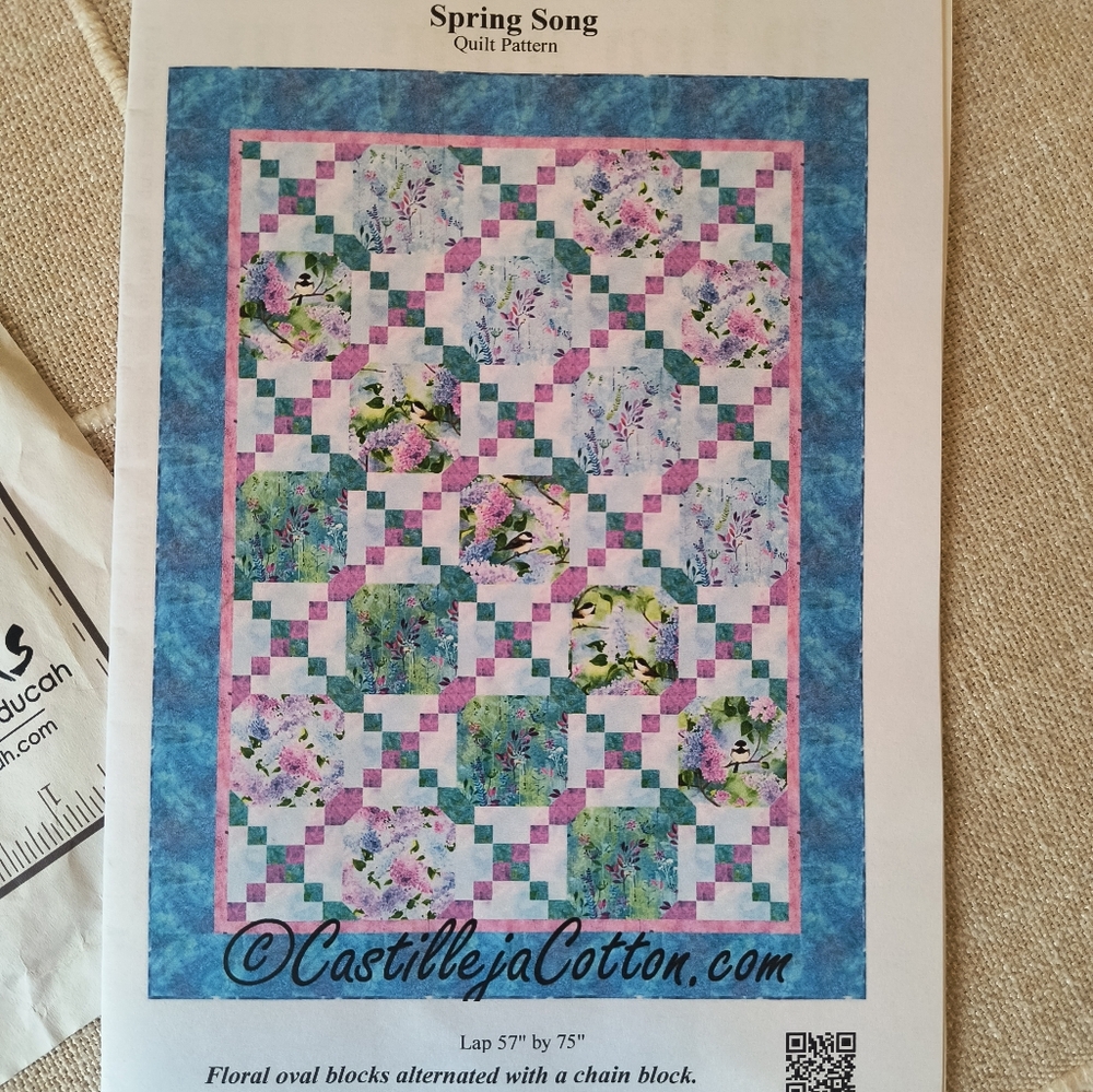 Spring Song Quilt Pattern and Fabric Kit